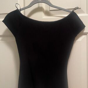 Elegant Black Off-Shoulder Dress